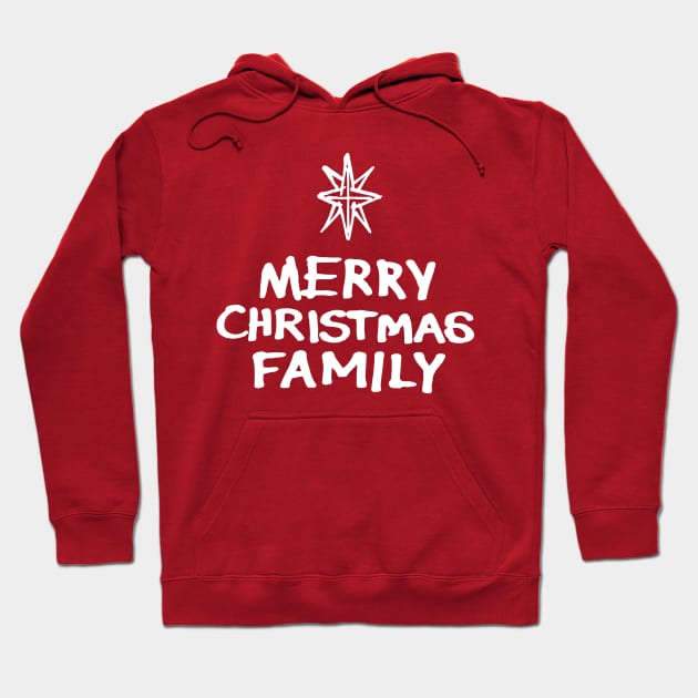 Merry Christmas Family B Hoodie by Very Simple Graph